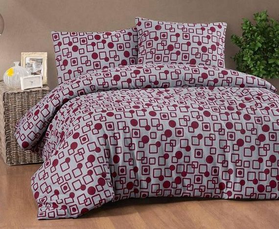 Постільна білизна Cotton collection 41890 Фланель Бавовна Євро розмір