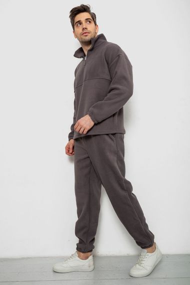 Спортивный костюм мужской на флисе, цвет серый, 238R58620 | Зображення 2