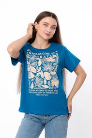 Футболка жіноча (оверсайз) Носи своє 50 Бірюзовий (p-14215-200895)