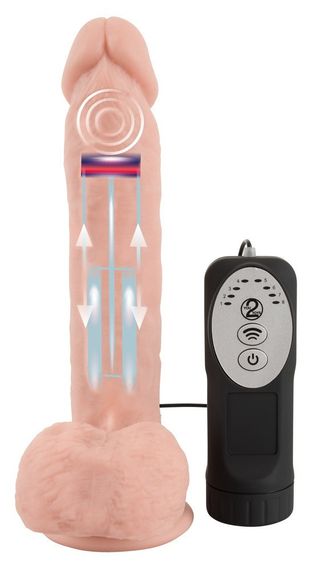 Вибратор на присоске Medical Silicone Thrusting Vib Sex Aura | Зображення 3