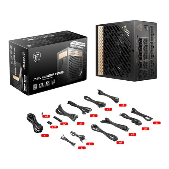 Блок питания MSI 1300W (MEG AI1300P PCIE5) | Зображення 4