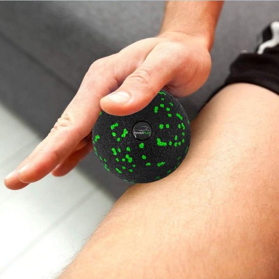 Масажний м'яч Паверплей PP-4350 Epp Massage Ball (d8) Чорно/Зелений | Зображення 2