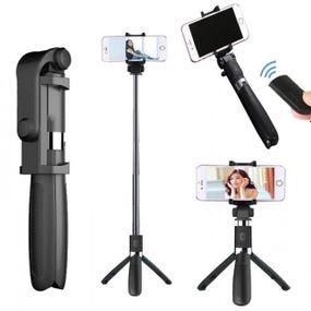 Монопод-штатив Apexel Selfie Stick L01 black для телефона, фотоапарата, екшн камери