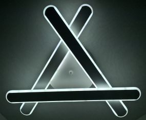 Люстра світлодіодна стельова LED світильник для квартири на стелю лед 25334 Білий 10х51х51 см.