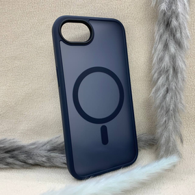 Чохол для Iphone 16e Wlons протиударний PC+TPU MagSafe Матовий Синій