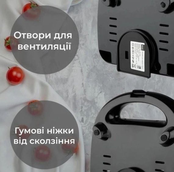 Електрогриль мультимейкер Rainberg RB-5408 4в1 обениця бутербродниця бельгійська вафля гриль 2200 Вт | Зображення 1