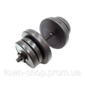 Гантель наборная композитная в пластиковой оболочке Rock pro 11 кг NE-PL-G-011