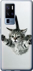 Чехол на Vivo X50 Pro Plus Летящий котёнок "2322u-2056-17620"