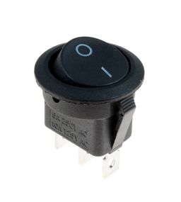 Переключатель KCD1-8-102 B/B 1 клавиша черный круглый Ny95500745