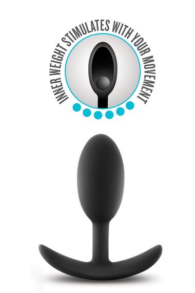 Анальна пробка Blush ANAL ADVENTURES VIBRA SLIM PLUG MEDIUM Sex Aura | Зображення 2