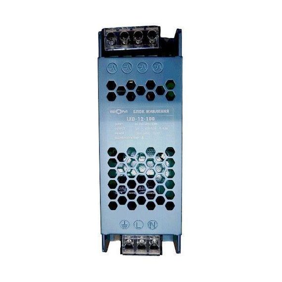 Блок живлення BIOM DC12 100W 8.3А LED-12-100 | Зображення 1