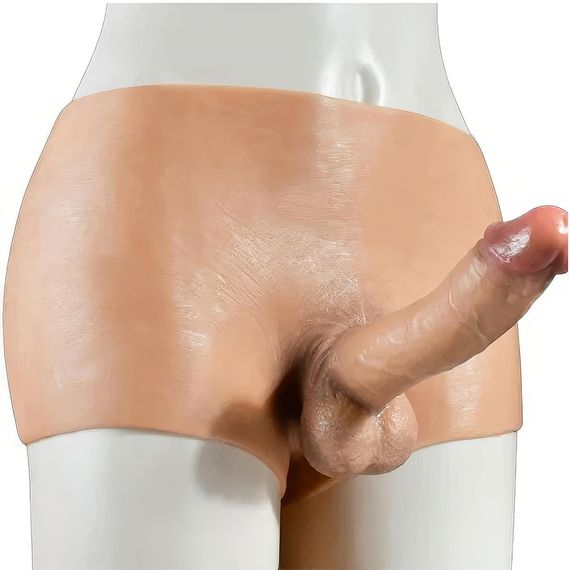 Силиконовые трусы WeLove Solid с реалистичным фаллоимитатором 3.8*16 см | Зображення 9