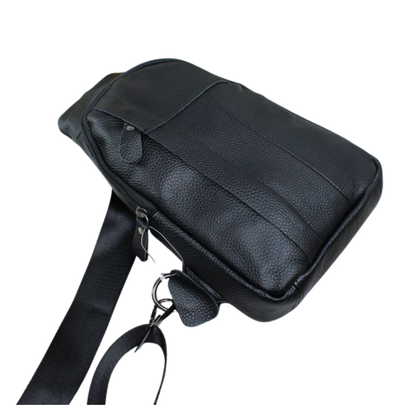 Сумка через плече чоловіча з натуральної шкіри. Джокер чоловічий. Чоловічий слінг з натуральної шкіри | Зображення 1