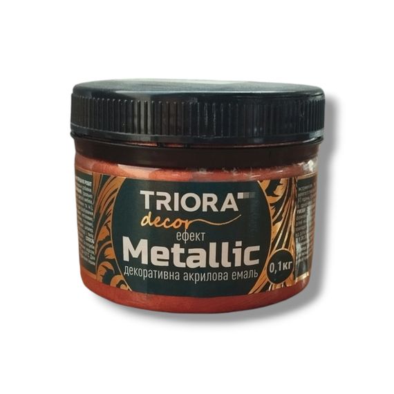 Декоративна акрилова емаль ТМ «ТRІОRА» 0,1 КГ 924 Мідь