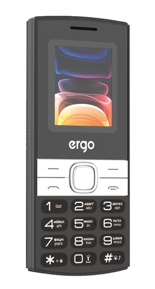 Мобільний телефон ERGO B185 Dual Sim Black | Зображення 1