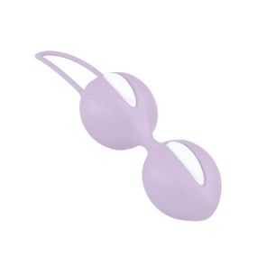 Вагинальные шарики Fun Factory SMARTBALLS DUO, сиренево-белые, 2 шт, диаметр 3,2 и 3,6 см sexstyle