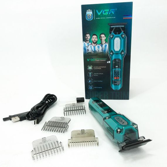 Акумуляторна машинка для стрижки VGR V-900 з дисплеєм, бездротова для стрижки волосся | Зображення 2