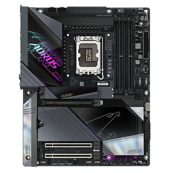 Материнська плата GIGABYTE Z890 AORUS MASTER s1851 Z890 4xDDR5 M.2 USB Type-C Wi-Fi BT ATX Z890_AORUS_MASTER
