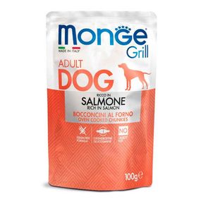 Влажный корм для собак Monge Dog Grill с лососем 100 г (8009470013123) - Топ Продаж!