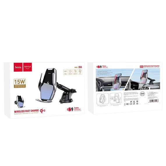 Автотримач з БЗП Hoco S14 Сталевий | Зображення 5