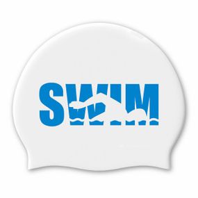 Доросла Шапочка для плавання Renvo Selva Swim Уні Білий Синій OSFM (2SC500-0304)