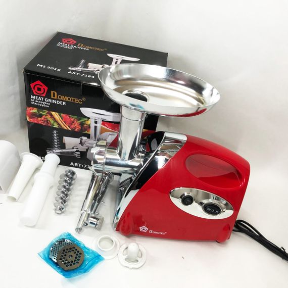 М'ясорубка звичайна Domotec MS-2019 2400 Вт, М'ясорубка для помідорів Легка у використанні ' DL-44 | Зображення 4