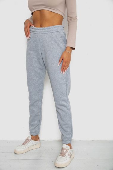 Спортивные штаны женские на флисе, цвет светло-серый, 238R57828-1 | Зображення 2
