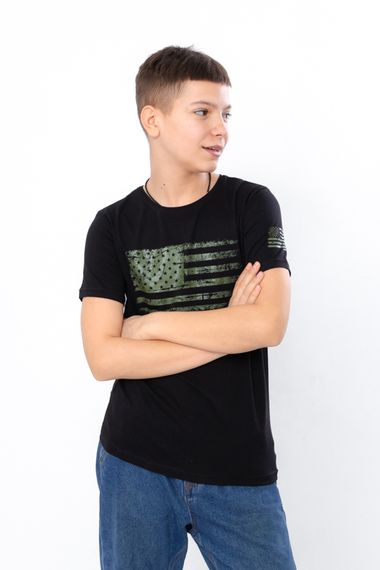 Футболка для хлопчика (підліткова) Носи своє 146 Чорний (p-13782-154462) | Зображення 1