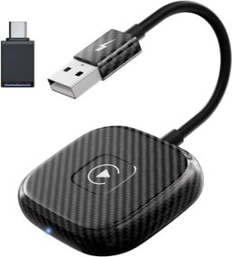 Карплей бездротовий адаптер для авто з 2017 року, iPhone iOS 10+, донгл що перетворює дротове з'єднання штатного CarPlay