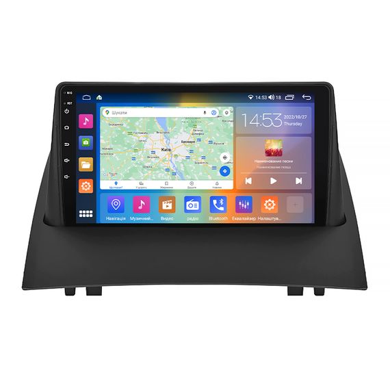 Штатна магнітола 9" Lesko для Renault Megane III 2008-2014 4/64Gb CarPlay 4G Wi-Fi GPS Prime 8 ядер Рено