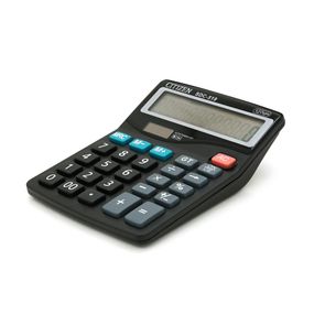 Калькулятор офисный CITIZEN SDC-519.26 кнопок,размеры 150x125x45мм,Black,BOX