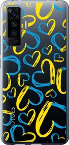 Чехол на Vivo X50 Сердца UA "5292u-1955-17620"