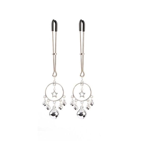 Затискачі на соски CHISA Senuelo Lure Catcher Nipple Clamps з намистинами sexstyle