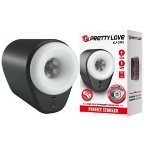 Автоматичний мастурбатор наскрізний Pretty Love DJ GIRL з вібрацією, 15,6×11,1 см Sex Aura