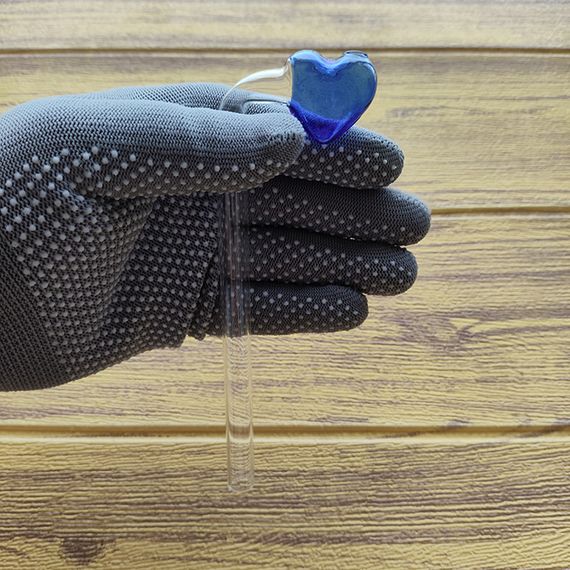 Стеклянная трубка Heart Turn Oil Blue | Зображення 2