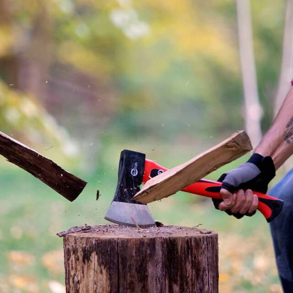 Сокира 600 г, ручка з фібергласу INTERTOOL HT-0261 | Зображення 8