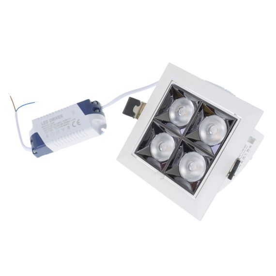 Светильник накладной поворотный LED HDL-DT 204/4*5W NW WH | Зображення 2