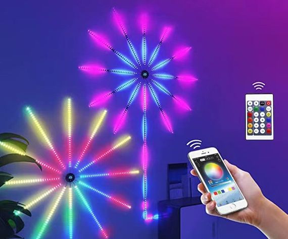 Эффектный светильник Фейерверк 28Key Kit BT ∙ Светомузыка с пультом и Bluetooth