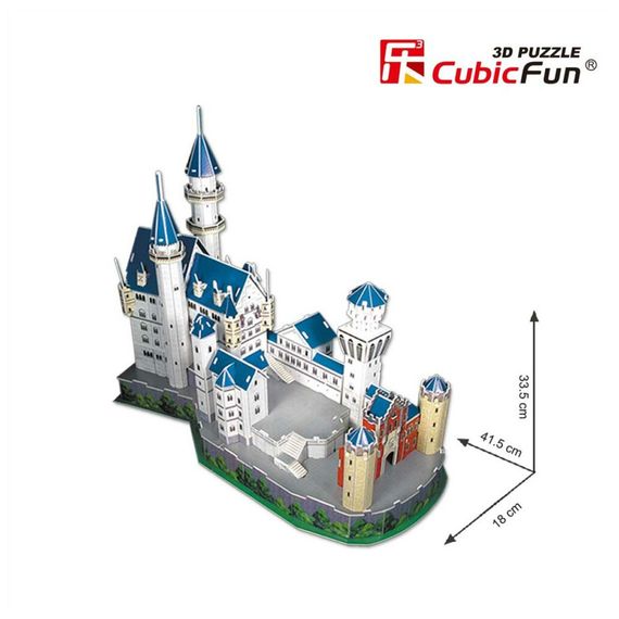 Пазл Cubic Fun Тривимірна головоломка-конструктор National Geographic Замок Нойшванштайн (DS0990h) | Зображення 3