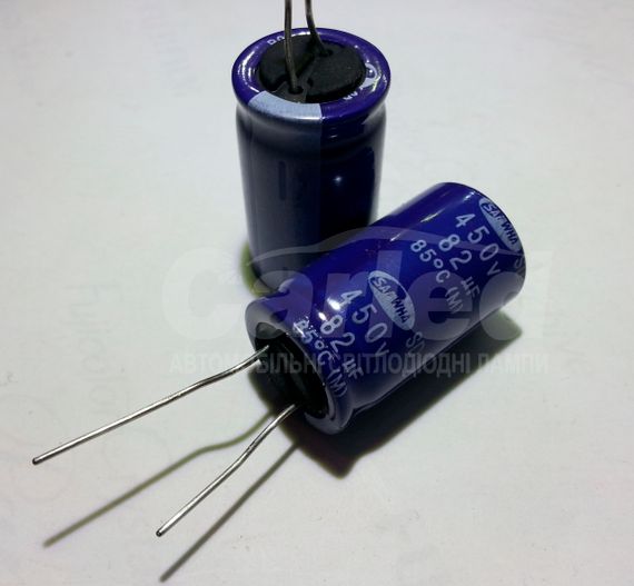 82mkf - 450v  SD 18*31  SAMWHA, 85°C конденсатор електролітичний | Зображення 1