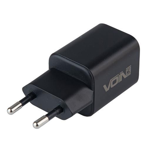 Мережевий зарядний пристрій VOIN 35W, 1 USB, QC3.0 18W + 1 PD 35W | Зображення 2
