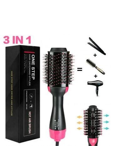 Фен щітка гребінець з насадкою для укладання та завивки волосся ONE STEP 2336 чорний (2336) | Зображення 4