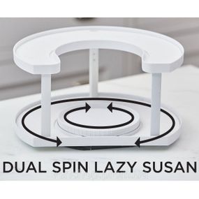 Спецівниця Spice Spinner Two-Tiered Spice Organizer, Поворотна підставка для спецій, Карусель для спецій RX-31