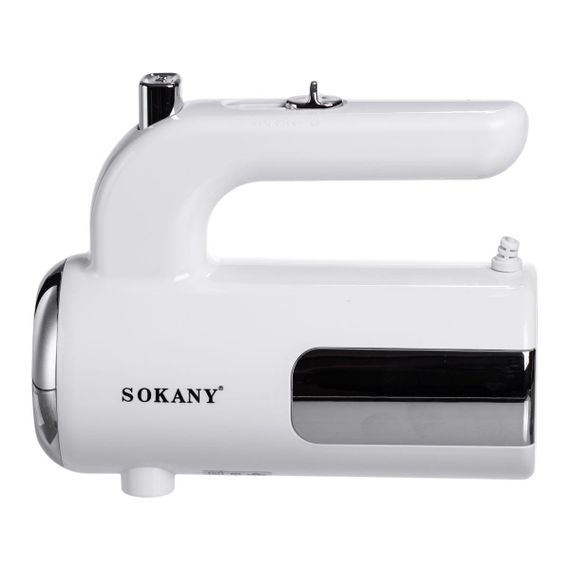 Міксер ручний 2 насадки вінчики та гаки для тіста білий Sokany SK-02025 | Зображення 9