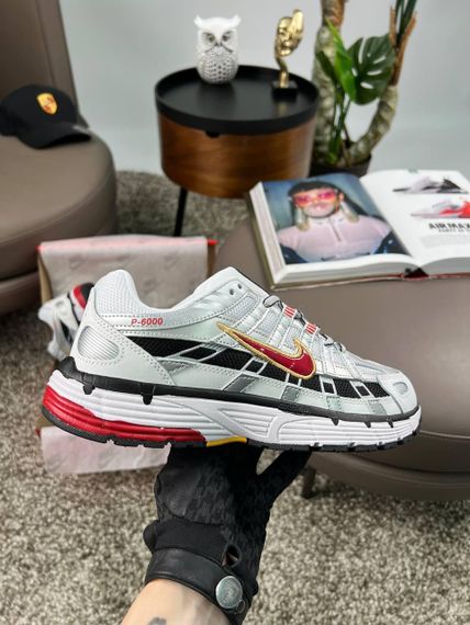 Мужские кроссовки P-6000 M White Black Red весна / лето / осень A3782 44 28 см | Зображення 5