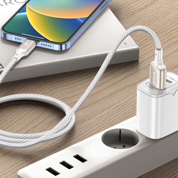 Кабель Proove Dense Micro USB 2.4A (1m), Белый, 1.0 м | Зображення 8