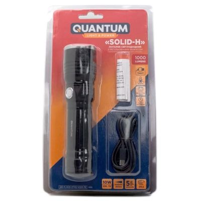 Ліхтар Quantum Solid-H 10W LED з USB-C + Li-ion21700/4000mAh (QM-FL1020-21700/4000-PB) | Зображення 2