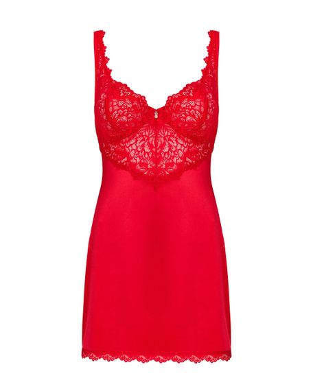 Сорочка Obsessive Amor Cherris chemise Червона S/M | Зображення 4