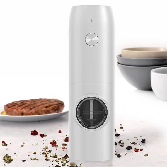 Мельница для перца и специй электрическая Maestro MR-1615-WHITE с USB-зарядкой | Зображення 1