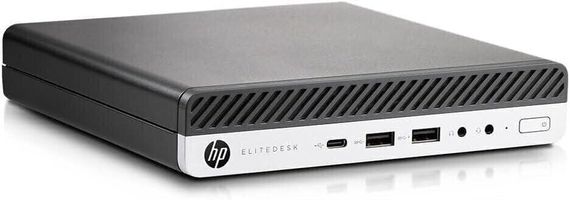 Неттоп HP EliteDesk 800 G5 Mini USFF / Intel Core i5-9500 (6 ядер по 3.0 - 4.4 GHz) / 8 GB DDR4 / 256 GB SSD NVMe / Intel UHD Graphics 630 б/у | Зображення 1